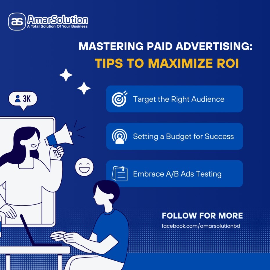 Mastering Paid Advertising, Tips to Maximize ROI, digital marketing, online ads, PPC tips, advertising strategy, Facebook ads, Google Ads, A/B testing, ad targeting, marketing optimization